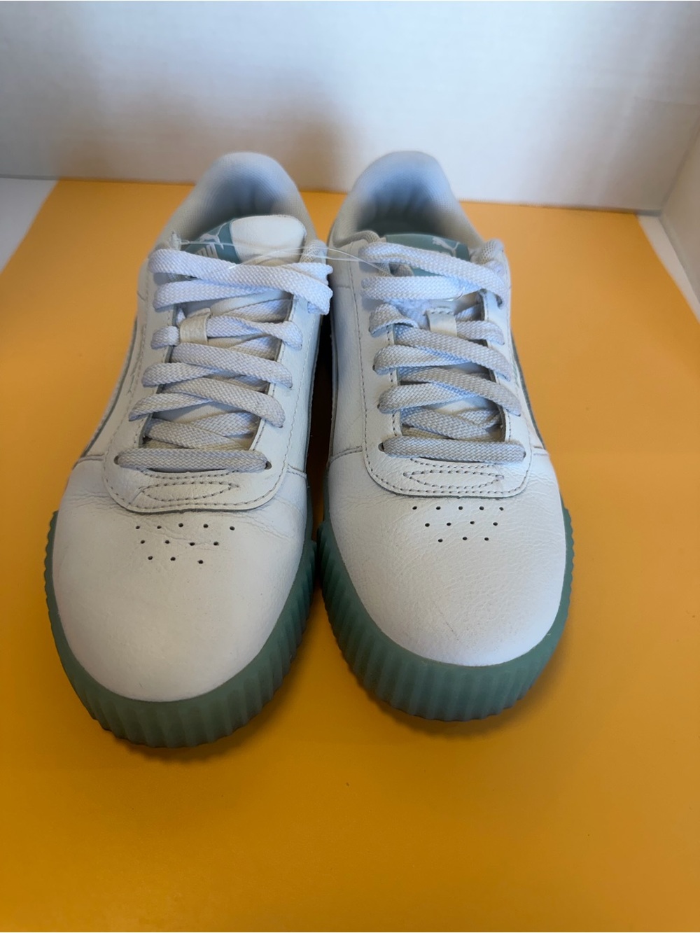 PUMA Carina Crystal White Grape Mist Platform 7